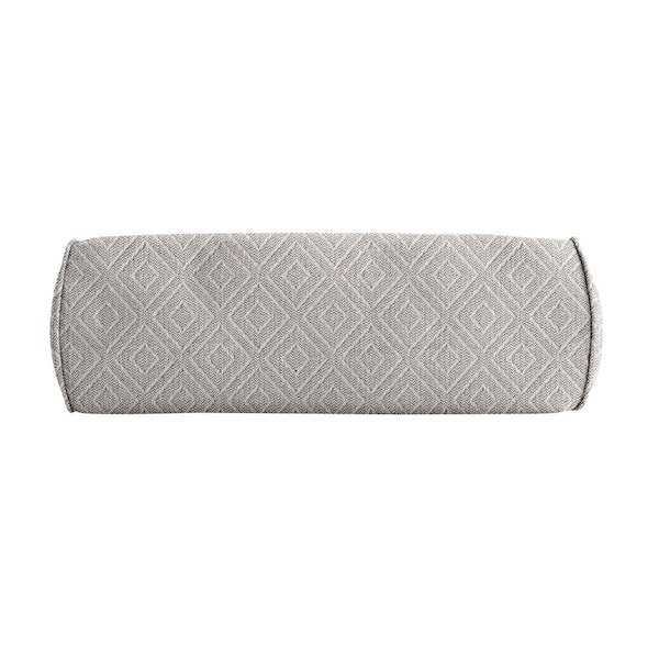 SORRA HOME Sorra Home Sunbrella Retain Oyster Rectangle Outdoor Bolster Pillow