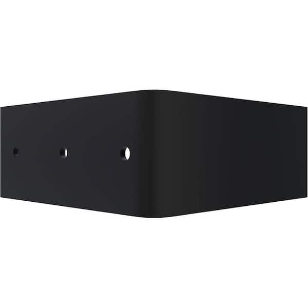 13“ Heavy Duty Steel Under Counter Mounting Bracket, Black