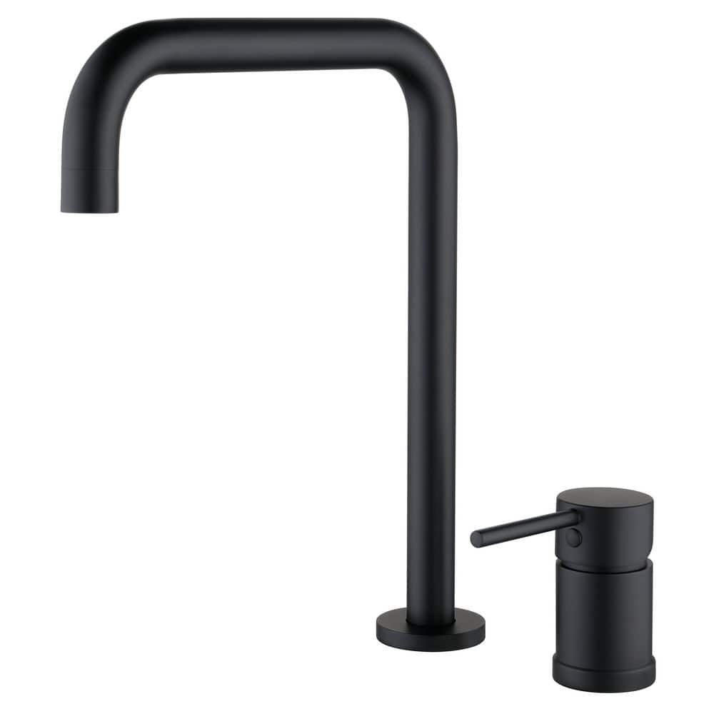 J-Spout Gold Widespread Single Handle Bathroom Faucet in Black price history on PriceWatchPro