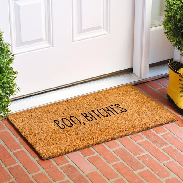 Farmhouse Boo Coir Door Mat