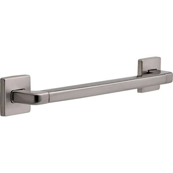 Delta Modern Angular 18 in. x 1-1/4 in. Concealed Screw ADA-Compliant Decorative Grab Bar in Stainless