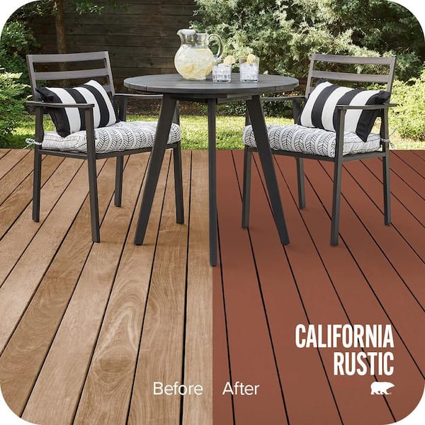 5 gal. #SC-130 California Rustic Solid Color Waterproofing Exterior Wood Stain and Sealer