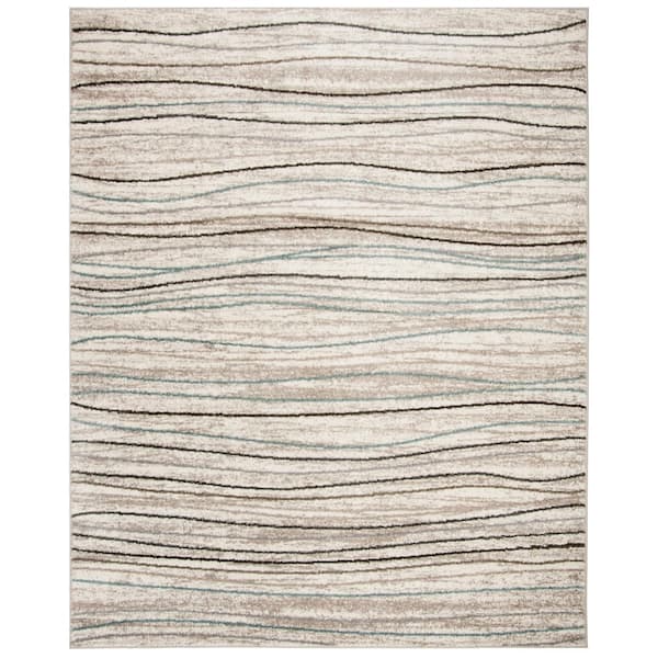 SAFAVIEH Amsterdam Cream/Beige 7 ft. x 9 ft. Striped Area Rug