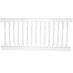 EZ Handrail 8 ft. x 36 in. White Aluminum Baluster Railing Kit EZ8RW ...