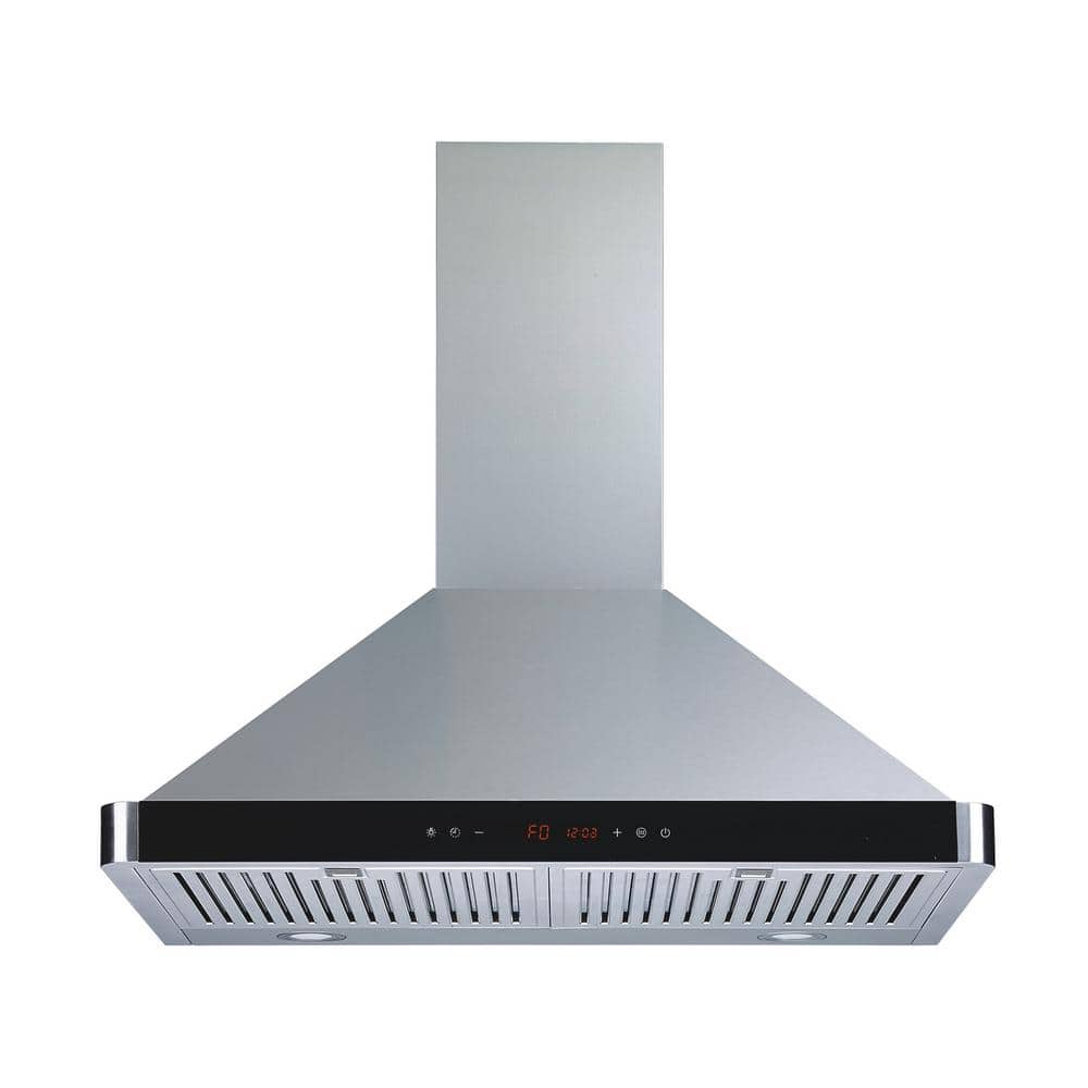 Winflo 30 in. 439 CFM Convertible Wall Mount Range Hood in Stainless ...