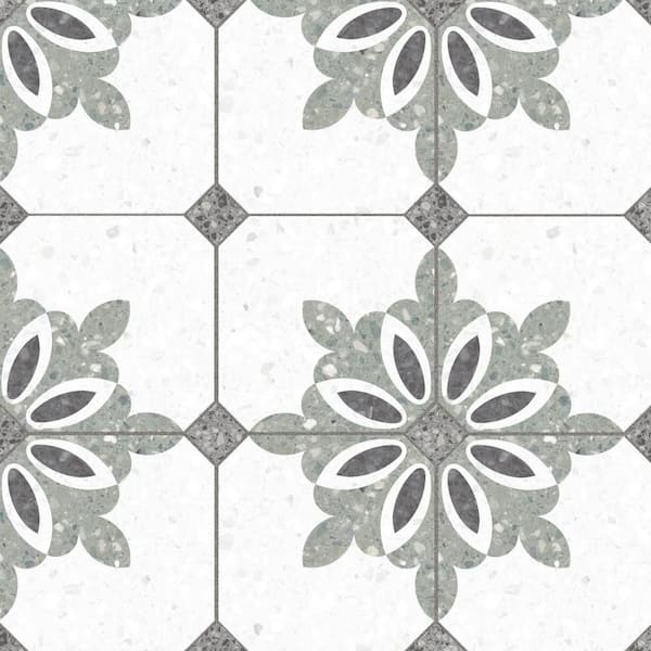 Merola Tile Riviera Octagon Antibes Verde 8 in. x 8 in. Porcelain Floor and Wall Tile (10.75 sq. ft. /Case)
