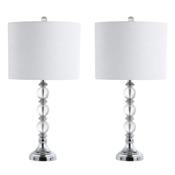 Jonathan Y Paul 26 In Clear Chrome, Home Depot Table Lamps Sets
