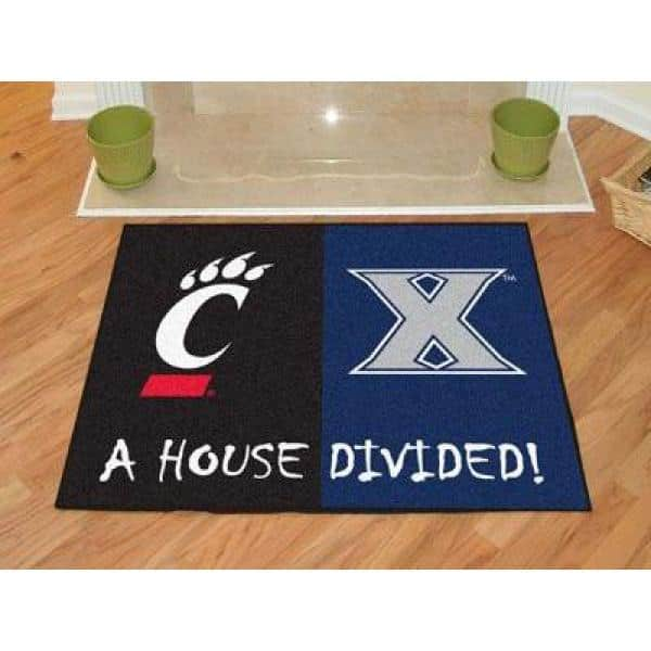 FANMATS Xavier / Cincinnati House Divided Mat