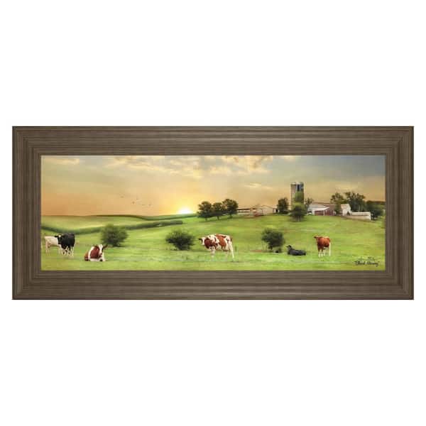 Classy Art "Blessed Morning" By Lori Deiter Framed Print Country Wall Art 42 in. x 18 in.