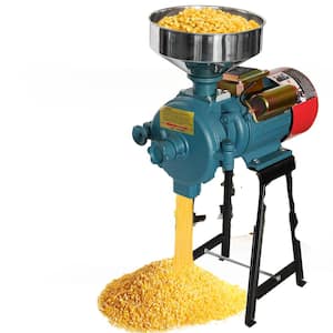 Grain Mill Electric Grain Grinder 3000W Commercial Corn Grinder Machine 80 Grids Grinding Diameter with Funne