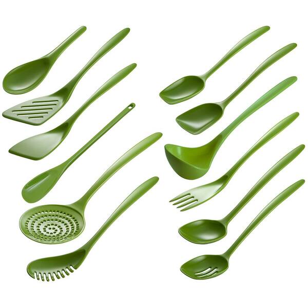 https://images.thdstatic.com/productImages/28db630c-7f93-4db8-a9ed-88aebe719a30/svn/green-hutzler-kitchen-utensil-sets-3500-12gr-c3_600.jpg