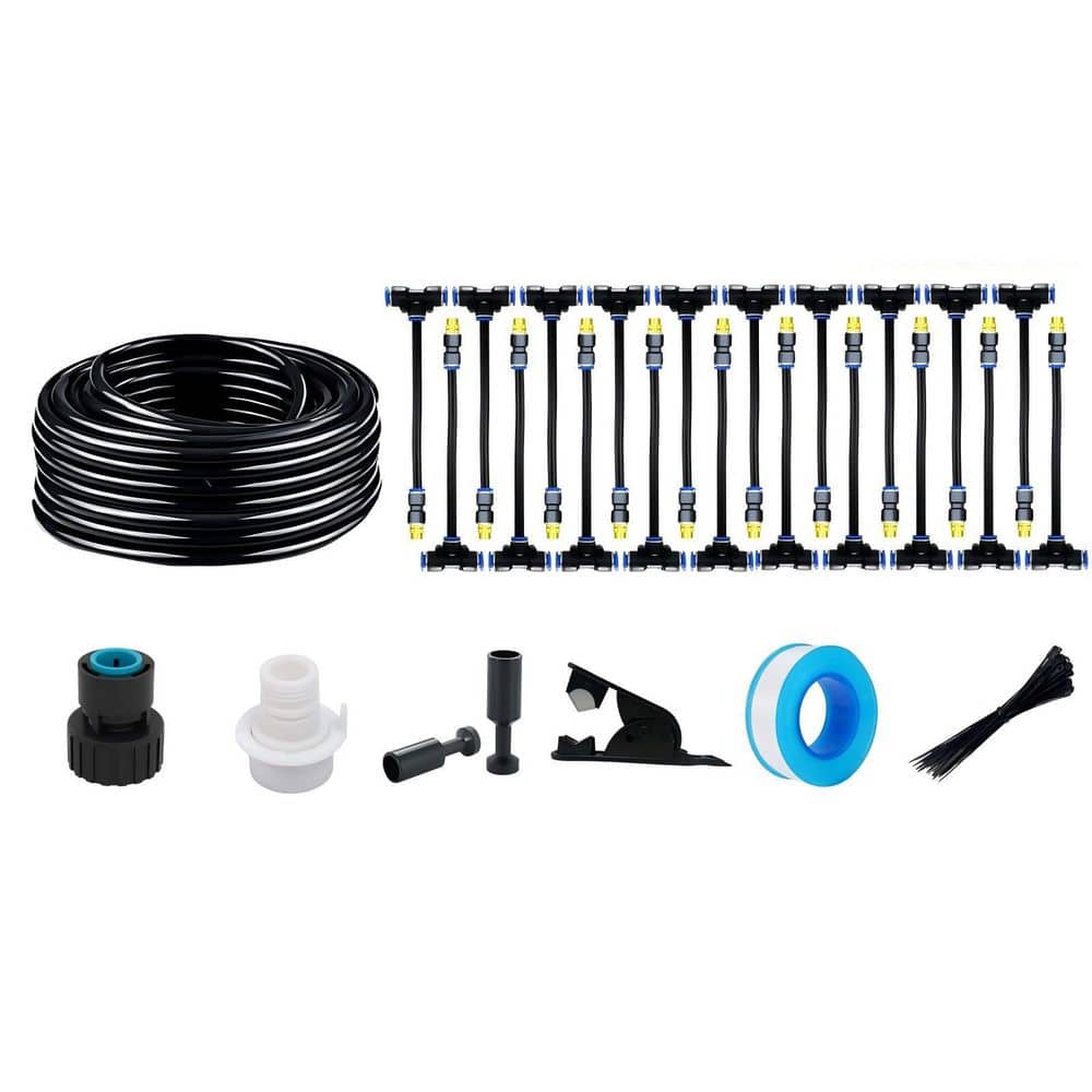 82 ft. Irrigation Copper Nozzle System, Automatic Irrigation System with Replaceable 360° Bendable Sprayer for Garden price history on PriceWatchPro
