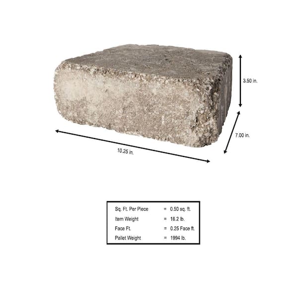 Pavestone RumbleStone Trap 3.5 in. x 10.25 in. x 7 in. Cafe Concrete Garden Wall Block (120 Pcs. / 29.9 Face ft. / Pallet) Pavestone RumbleStone Trap 3.5 in. x 10.25 in. x 7 in. Cafe Concrete Garden Wall Block (120 Pcs. / 29.9 Face ft. / Pallet)