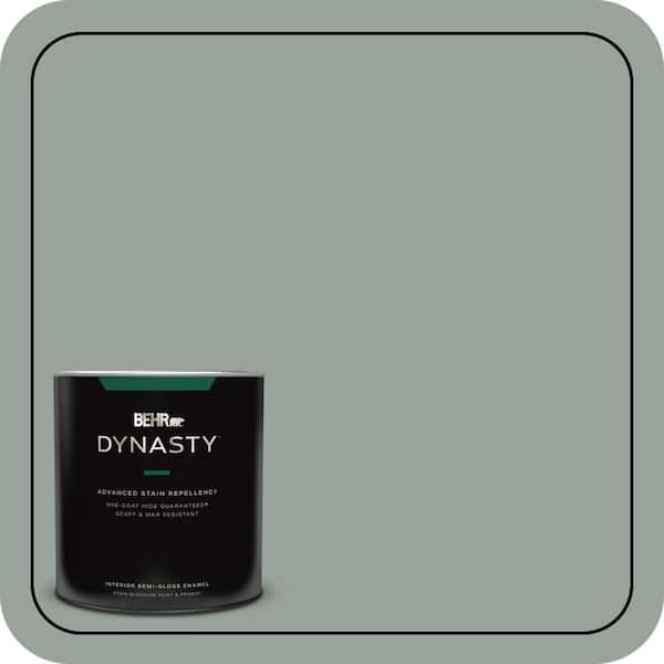 BEHR DYNASTY 1 qt. #700F-4 Pinedale Shores Semi-Gloss Enamel Interior Stain-Blocking Paint and Primer