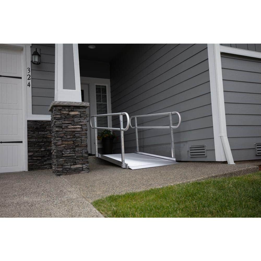 EZ-ACCESS 9-Foot Aluminum Portable Wheelchair Ramp with Handrails