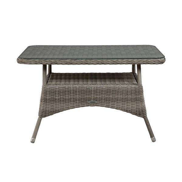 Alaterre Furniture Monaco Rectangular, All Weather Wicker Dining Table And Chairs