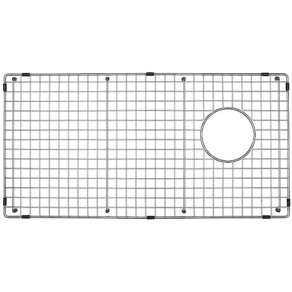 28.27 in. x 14.37 in. Side Drain Heavy-Duty Stainless-Steel Sink Grid