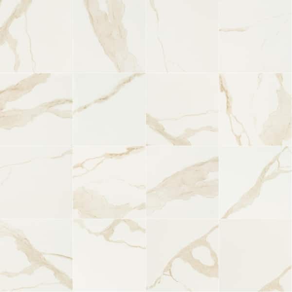 MSI Ader Calacatta 32 in. x 32 in. Matte Porcelain Floor And Wall Tile (21.33 sq.ft./Case)