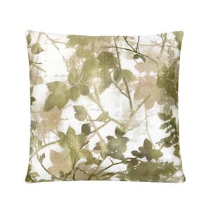Tranquil 18 in. x 18 in. Square Throw Pillow - Green - 1-Pillow
