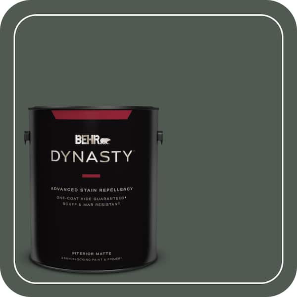 BEHR DYNASTY 1 gal. #N420-7 Alpine Trail One-Coat Hide Matte Interior Stain-Blocking Paint & Primer