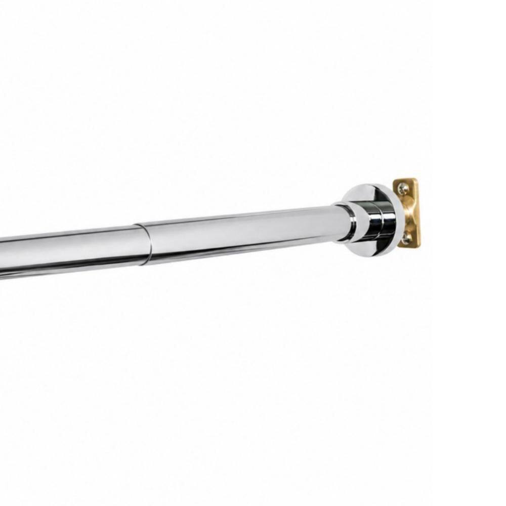 Stainless Steel Adjustable Shower Curtain Rod, Expandable 47-84 in. Permanent Mount Shower Rod, Polished Chrome price history on PriceWatchPro