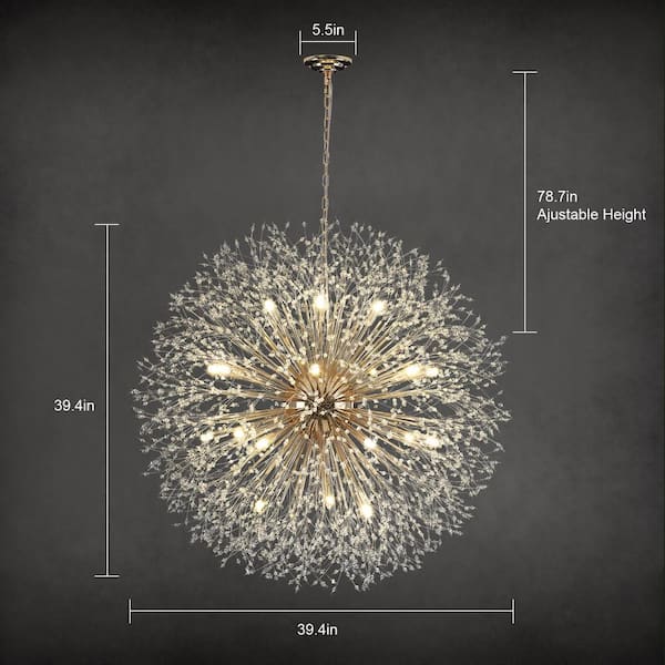 EDISLIVE Calzada 20-Light Gold Decor Dandelion Firework