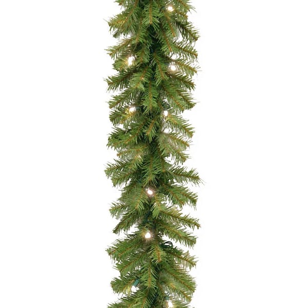 National Tree Company 9 ft. Norwood Fir Artificial Christmas Garland with Twinkly LED Lights