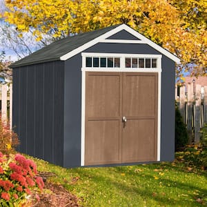 Majestic Do-It-Yourself 8 ft. x 12 ft. Outdoor Wood Storage Shed with transom windows and wrap around loft (96 sq. ft.)