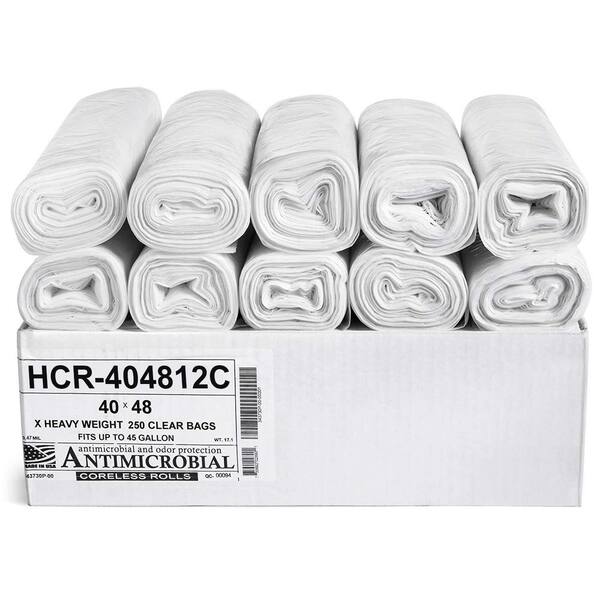 thumbnail image 2 of Inteplast High-Density Can Liner – 40x48, 45 Gallon, 12 Micron Black (25/Roll, Sold By Roll) 2 of 6