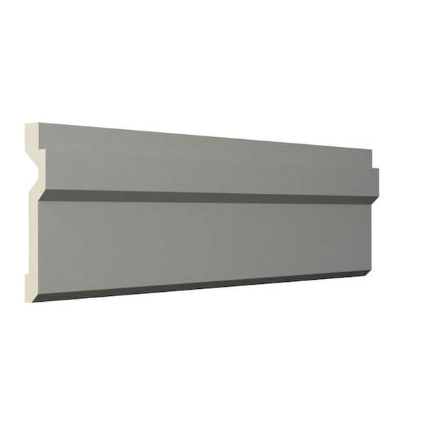 Ekena Millwork Bailey 4 in. D x 4 in. W x 96 in. L Polyurethane Crown Moulding