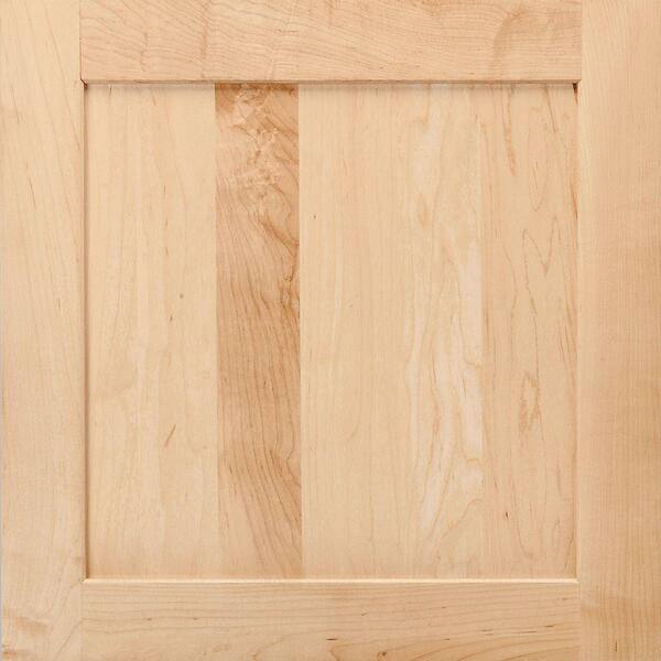 American Woodmark 14-9/16x14-1/2 in. Townsend Maple Cabinet Door Sample in Natural