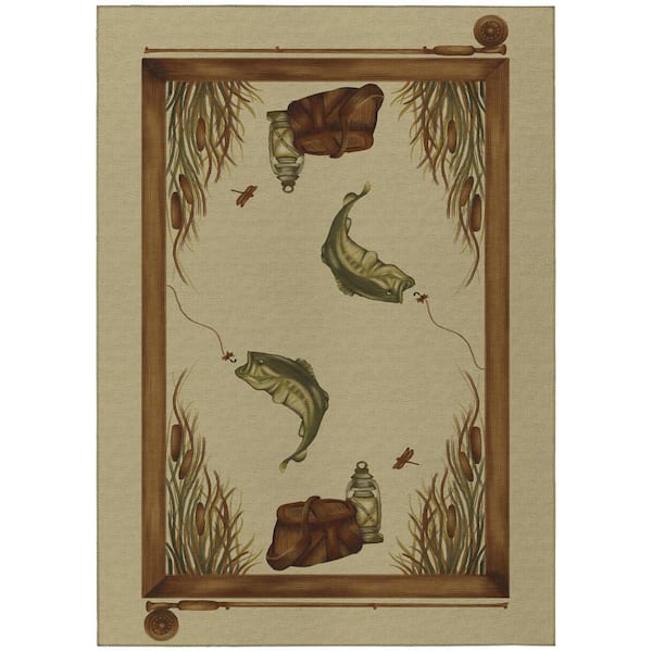 Addison Rugs Adventure Beige 3 ft. x 5 ft. Indoor/Outdoor Washable Area Rug
