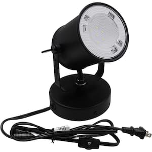 Black LED 360-Degree Rotating Desk or Wall Mount Desk Lamp