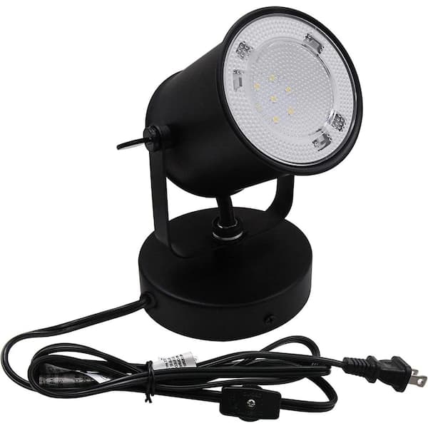 Lecoht Black LED 360-Degree Rotating Desk or Wall Mount Desk Lamp