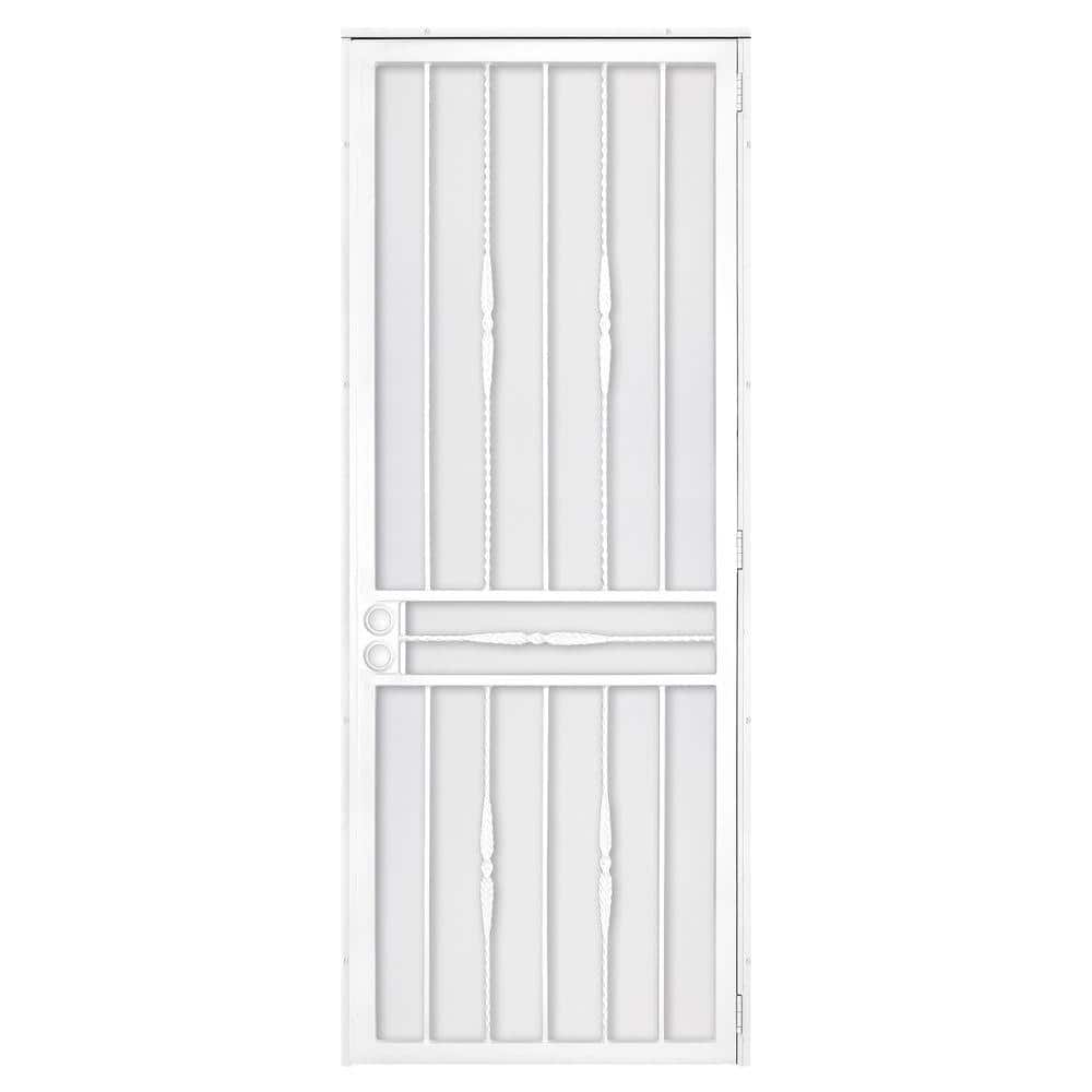 Unique Home Designs 36 in. x 96 in. Cottage Rose White Surface Mount