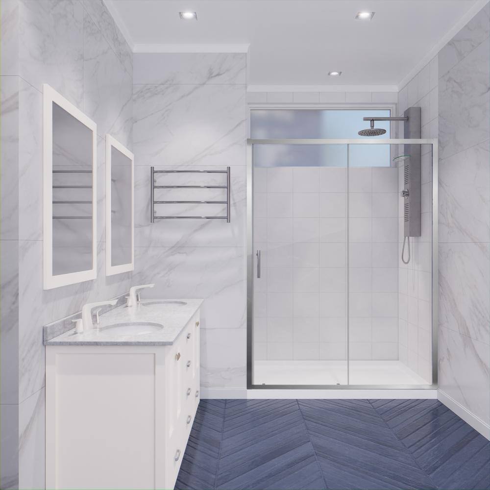 Halberd 48" x 72" Polished Chrome Framed Shower Door