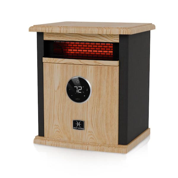 1500-Watt Black Electric Logan Deluxe Portable Convection/Radiant Infrared Compact Space Heater