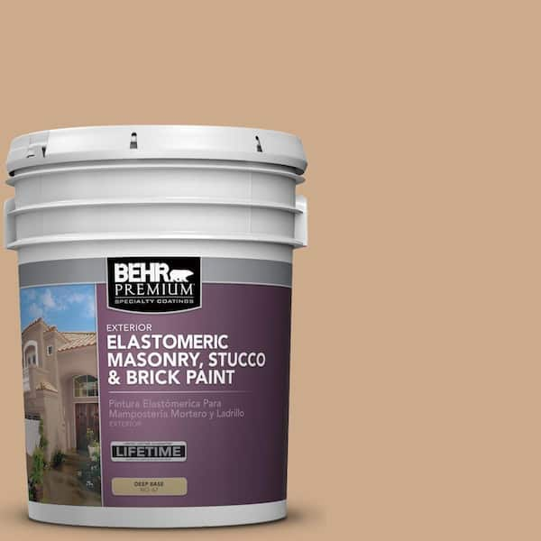 BEHR PREMIUM 5 gal. #MS-30 Husk Elastomeric Masonry, Stucco and Brick Exterior Paint