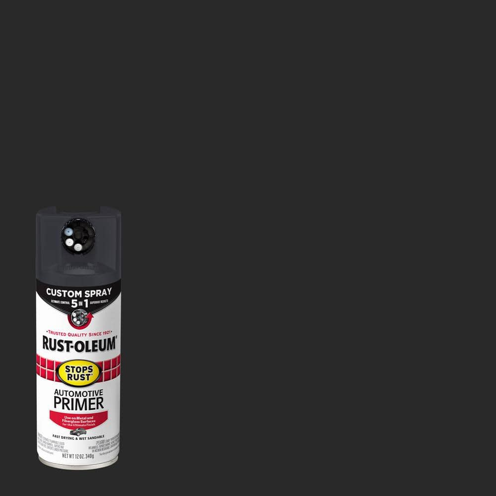 Rust-Oleum Stops Rust 12 oz. Custom Spray 5-in-1 Flat Dark Gray ...