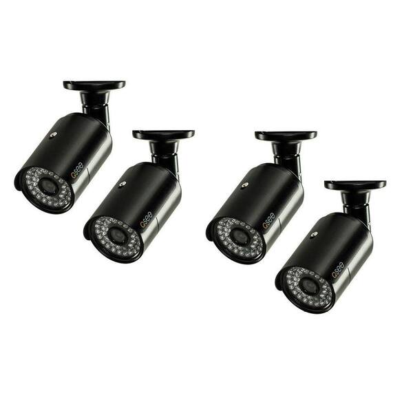Q-SEE Wired 900TVL Indoor/Outdoor Bullet Cameras with 100 ft. Night Vision (4-Pack)