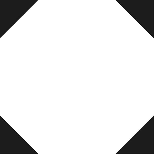 MI ALMA Black B77 7 in. x 7 in. Vinyl Peel and Stick Tile (24-Tiles, 8.17 sq. ft./Pack)
