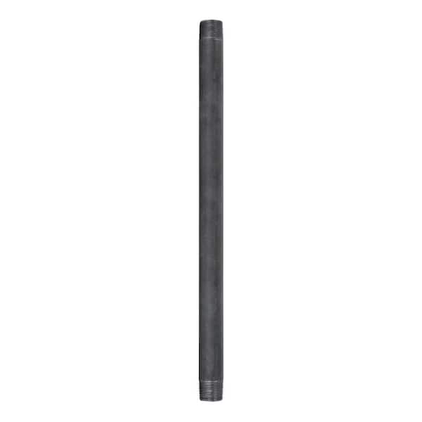 STZ 3/4 in. x 1.33 ft. Black Steel Sch. 40 Cut Pipe