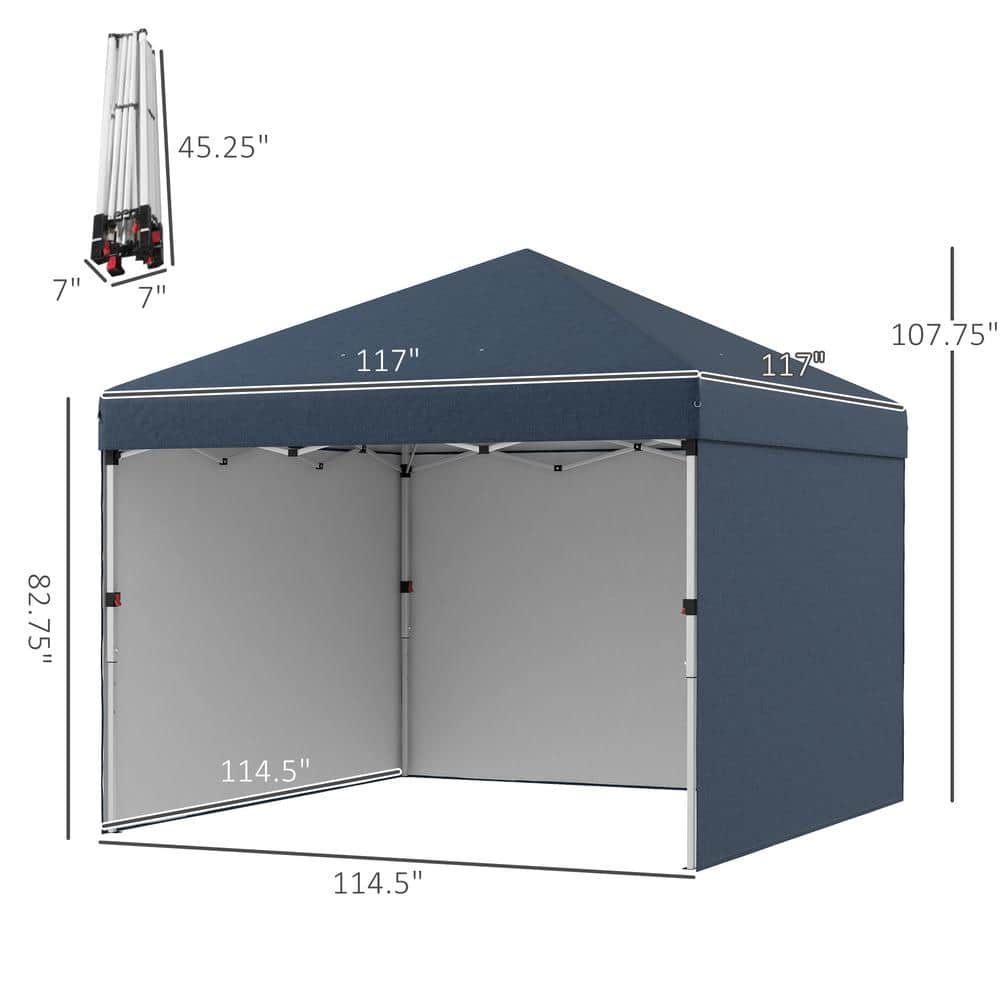 Navy Blue Climate Resistant Instant Outdoor Canopy Tent