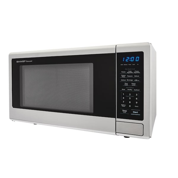 Sharp 1.1 Cu. ft. White Countertop Microwave Oven