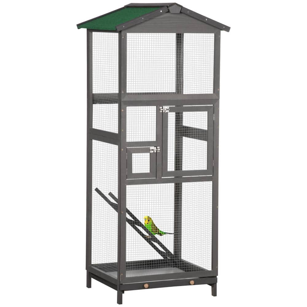 Picture of COOLSHARK Outdoor Large Pine Wood Bird House Bird House for Cage, for ...