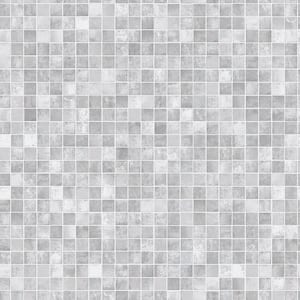 Mosaic Tiles Grey Wallpaper Sample