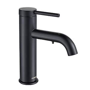 Bathroom Faucet for Automatic Soap Dispenser with Single Handle Faucet Matte Black in Bathroom