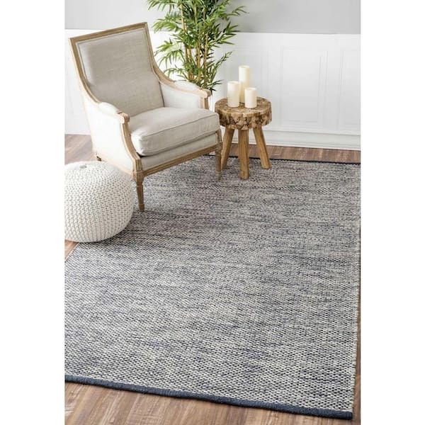 Wisniewski Solid Gray 9 ft. x 12 ft. Area Rug