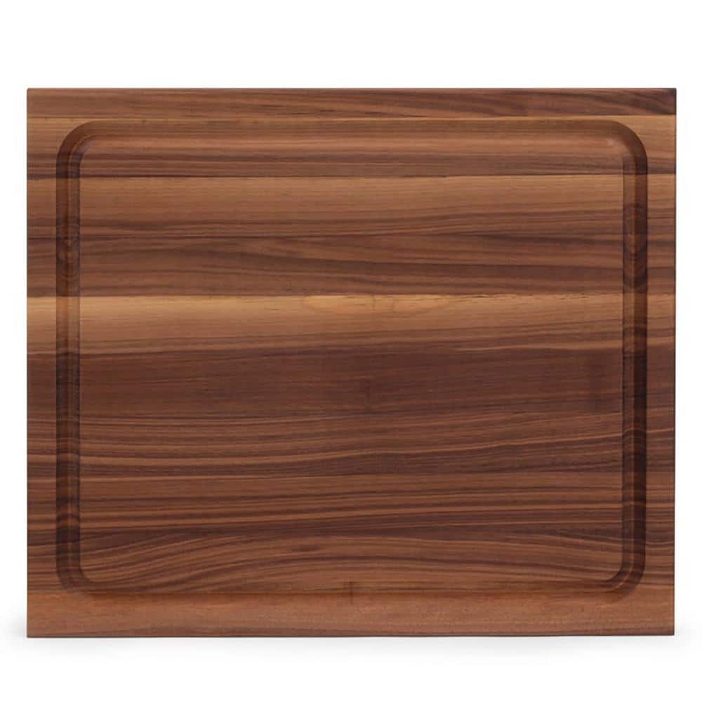 17 in. x 21. in Rectangular Wood Cutting Board with Juice Groove