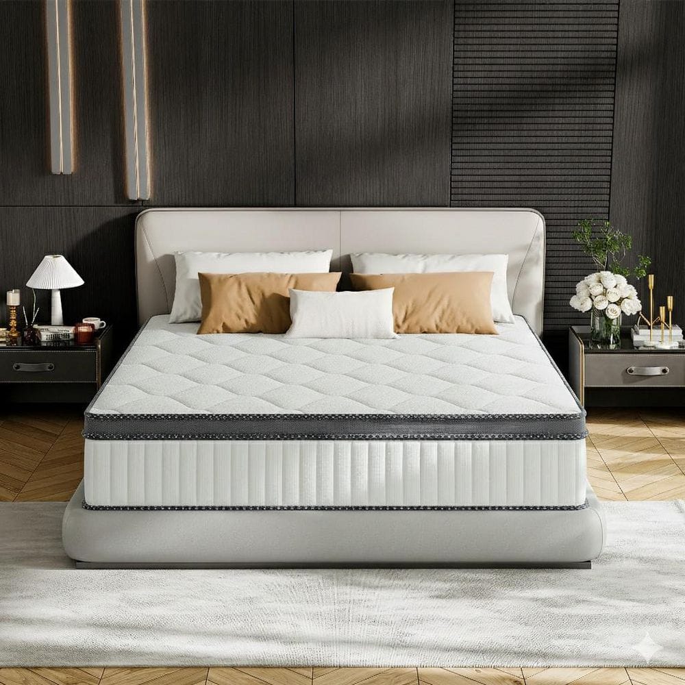 Babo Care King Medium Hybrid Bamboo Charcoal Memory Foam 10 in
